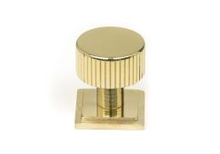 50363 From the Anvil Polished Brass Judd Cabinet Knob - 25mm (Square)