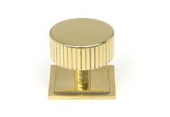 50369 From the Anvil Polished Brass Judd Cabinet Knob - 38mm (Square)