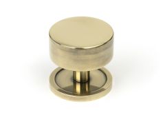 50373 From the Anvil Aged Brass Kelso Cabinet Knob - 38mm (Plain)