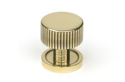 50377 From the Anvil Aged Brass Judd Cabinet Knob - 25mm (Plain)