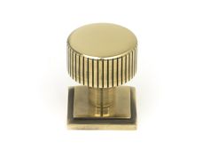 50379 From the Anvil Aged Brass Judd Cabinet Knob - 25mm (Square)
