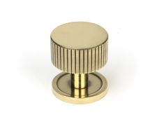50380 From the Anvil Aged Brass Judd Cabinet Knob - 32mm (Plain)