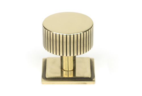 Click Here To Enlarge This Photo Of 50382 From the Anvil Aged Brass Judd Cabinet Knob - 32mm (Square)