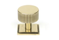50382 From the Anvil Aged Brass Judd Cabinet Knob - 32mm (Square)