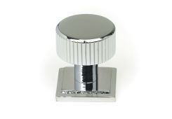 50402 From the Anvil Polished Chrome Judd Cabinet Knob - 25mm (Square)