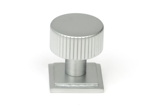 Click Here To Enlarge This Photo Of 50414 From the Anvil Satin Chrome Judd Cabinet Knob - 25mm (Square)