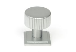 50414 From the Anvil Satin Chrome Judd Cabinet Knob - 25mm (Square)