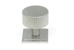 50417 From the Anvil Satin Chrome Judd Cabinet Knob - 32mm (Square)