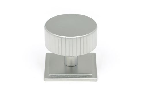 Click Here To Enlarge This Photo Of 50420 From the Anvil Satin Chrome Judd Cabinet Knob - 38mm (Square)