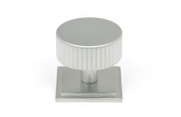 50420 From the Anvil Satin Chrome Judd Cabinet Knob - 38mm (Square)