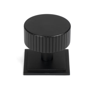 Click Here To Enlarge This Photo Of 50432 From the Anvil Matt Black Judd Cabinet Knob - 38mm (Square)