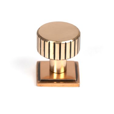 Click Here To Enlarge This Photo Of 50474 From the Anvil Polished Bronze Judd Cabinet Knob - 25mm (Square)