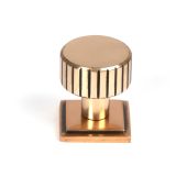 50474 From the Anvil Polished Bronze Judd Cabinet Knob - 25mm (Square)