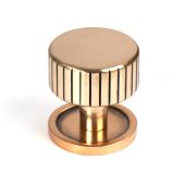 50475 From the Anvil Polished Bronze Judd Cabinet Knob - 32mm (Plain)