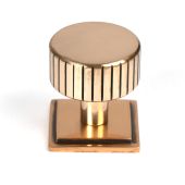 50477 From the Anvil Polished Bronze Judd Cabinet Knob - 32mm (Square)