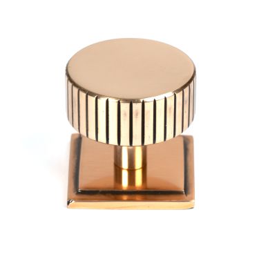 Click Here To Enlarge This Photo Of 50480 From the Anvil Polished Bronze Judd Cabinet Knob - 38mm (Square)