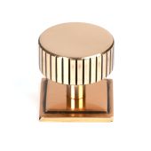 50480 From the Anvil Polished Bronze Judd Cabinet Knob - 38mm (Square)