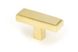 50490 From the Anvil Polished Brass Scully T-Bar Cabinet Knob