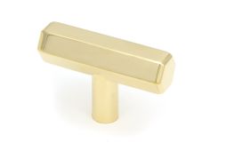 50491 From the Anvil Polished Brass Kahlo T-Bar Cabinet Knob