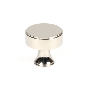Click Here To Enlarge This Photo Of 50513 From the Anvil Polished Nickel Scully Cabinet Knob - 32mm