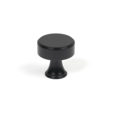 Click Here To Enlarge This Photo Of 50554 From the Anvil Matt Black Scully Cabinet Knob - 25mm