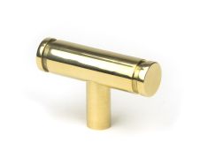 50574 From the Anvil Polished Brass Kelso T-Bar Cabinet Knob