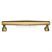 C0334 203-PB Heritage Brass Cabinet Pull Deco Design 203mm ctc Polished Brass Finish