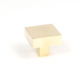 50669 From the Anvil Polished Brass Albers Cabinet Knob - 35mm