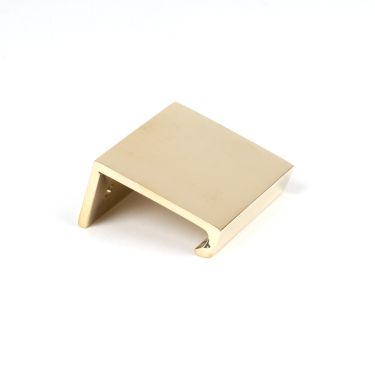 Click Here To Enlarge This Photo Of 50674 From the Anvil Polished Brass 50mm Plain Edge Pull