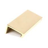 50675 From the Anvil Polished Brass 100mm Plain Edge Pull