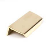 50678 From the Anvil Polished Brass 100mm Moore Edge Pull