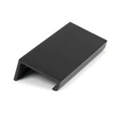 50740 From the Anvil Matt Black 100mm Plain Edge Pull