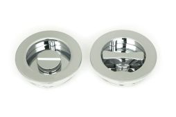 47189 From the Anvil Polished Chrome 60mm Plain Round Pull - Privacy Set