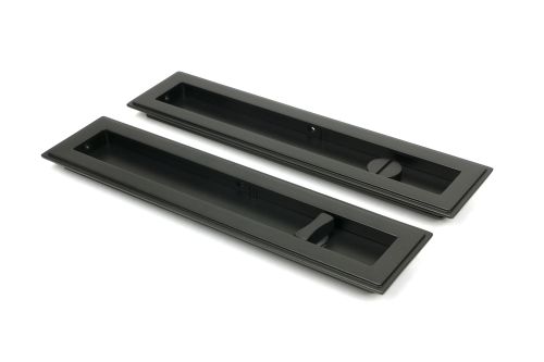 Click Here To Enlarge This Photo Of 50121 From the Anvil Aged Bronze 250mm Art Deco Rectangular Pull - Privacy Set