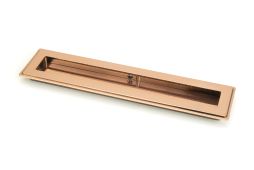 50135 From the Anvil Polished Bronze 250mm Art Deco Rectangular Pull