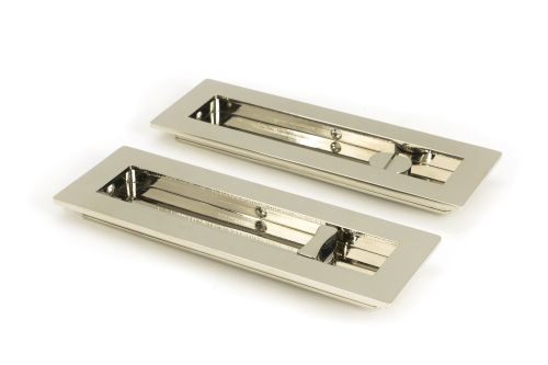 Click Here To Enlarge This Photo Of 50158 From the Anvil Polished Nickel 175mm Plain Rectangular Pull - Privacy Set