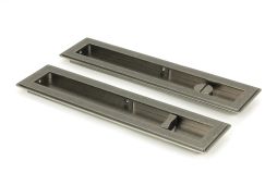 50175 From the Anvil Pewter 250mm Art Deco Rectangular Pull - Privacy Set