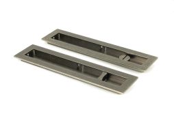 50177 From the Anvil Pewter 250mm Plain Rectangular Pull - Privacy Set