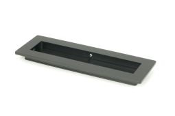 50208 From the Anvil Matt Black 175mm Plain Rectangular Pull