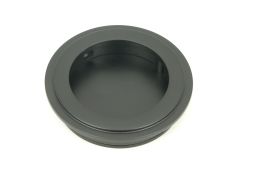 50214 From the Anvil Matt Black 60mm Art Deco Round Pull