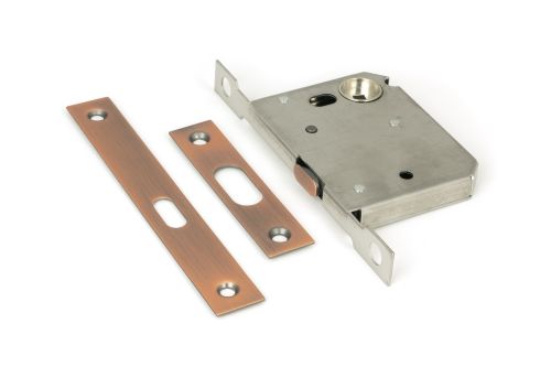 Click Here To Enlarge This Photo Of 50664 From the Anvil Polished Bronze 50mm Bathroom Sliding Door Lock