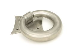 49804 From the Anvil Satin Marine SS (316) Ring Door Knocker