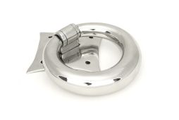 49805 From the Anvil Polished Marine SS (316) Ring Door Knocker