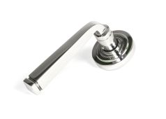 49853 From the Anvil Polished Marine SS (316) Avon Round Lever on Rose Set (Art Deco)