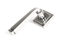 49855 From the Anvil Polished Marine SS (316) Avon Round Lever on Rose Set (Square)