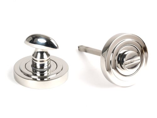 Click Here To Enlarge This Photo Of 49861 From the Anvil Polished Marine SS (316) Round Thumbturn Set (Art Deco)