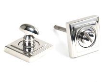 49863 From the Anvil Polished Marine SS (316) Round Thumbturn Set (Square)