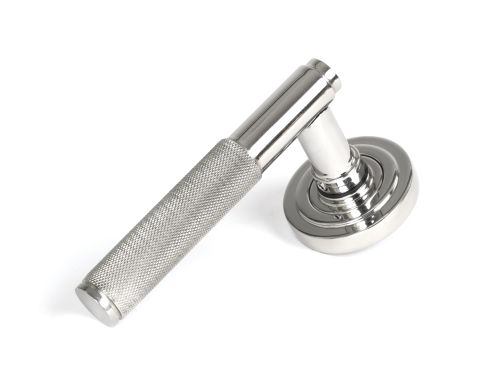Click Here To Enlarge This Photo Of 50070 From the Anvil Polished Marine SS (316) Brompton Lever on Rose Set (Art Deco) - Unsprung