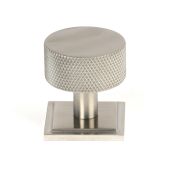 46893 From the Anvil Satin SS (304) Brompton Cabinet Knob - 32mm (Square)
