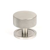 47096 From the Anvil Satin SS (304) Brompton Cabinet Knob - 38mm (Plain)